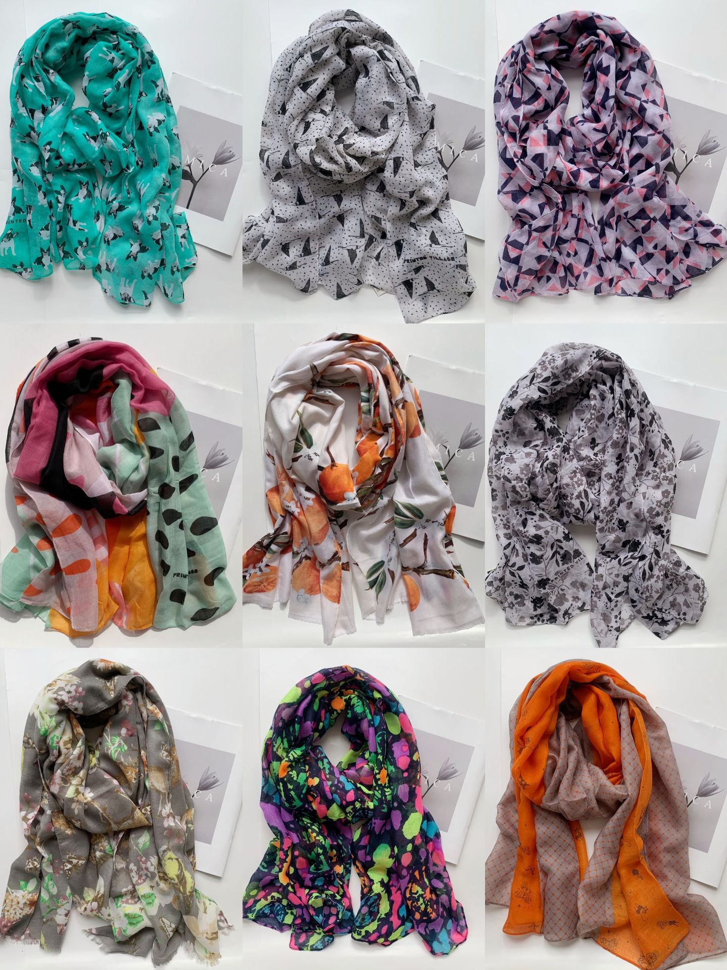 外贸尾单围巾清仓特价处理