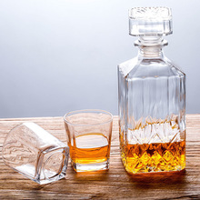 洋酒瓶玻璃酒具套装玻璃酒瓶家用威士忌酒樽装酒容器玻璃空瓶批发