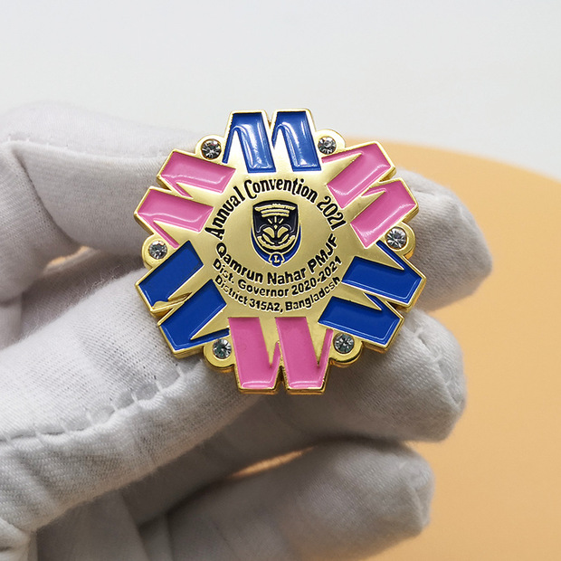 金属徽章定制珐琅胸章烤漆勋章企业logo标志胸针来图样定做徽章厂