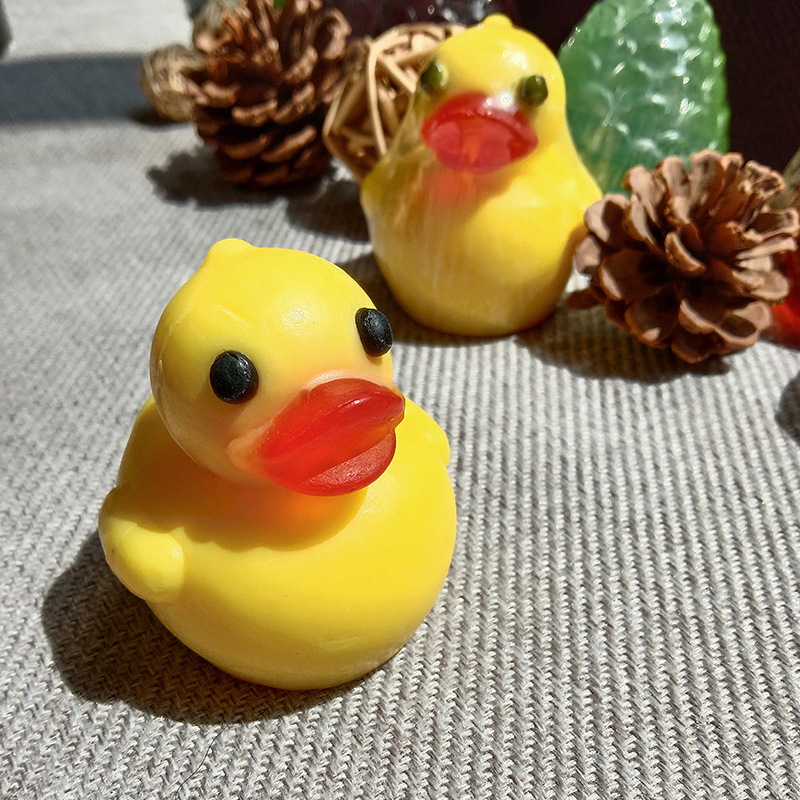 黄色小鸭子手工皂立体卡通可爱动物洗手洁脸香皂跨境外贸创意肥皂