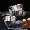 Bowl beat eggs 304 stainless steel circular Deepen thickening Bowl household kitchen Soup and Vegetables baking cream