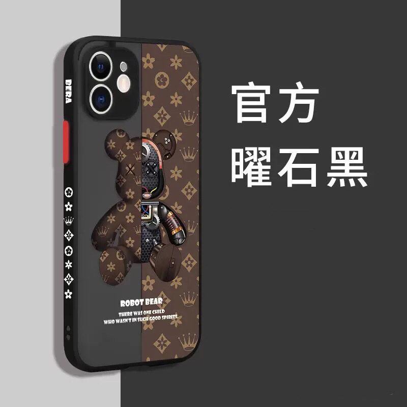 Fashion Brand Mechanical Bear for Iphone14pro Mobile Phone Shell Apple 13 Protective Shell 12 Soft 8plus Skin Feeling 11