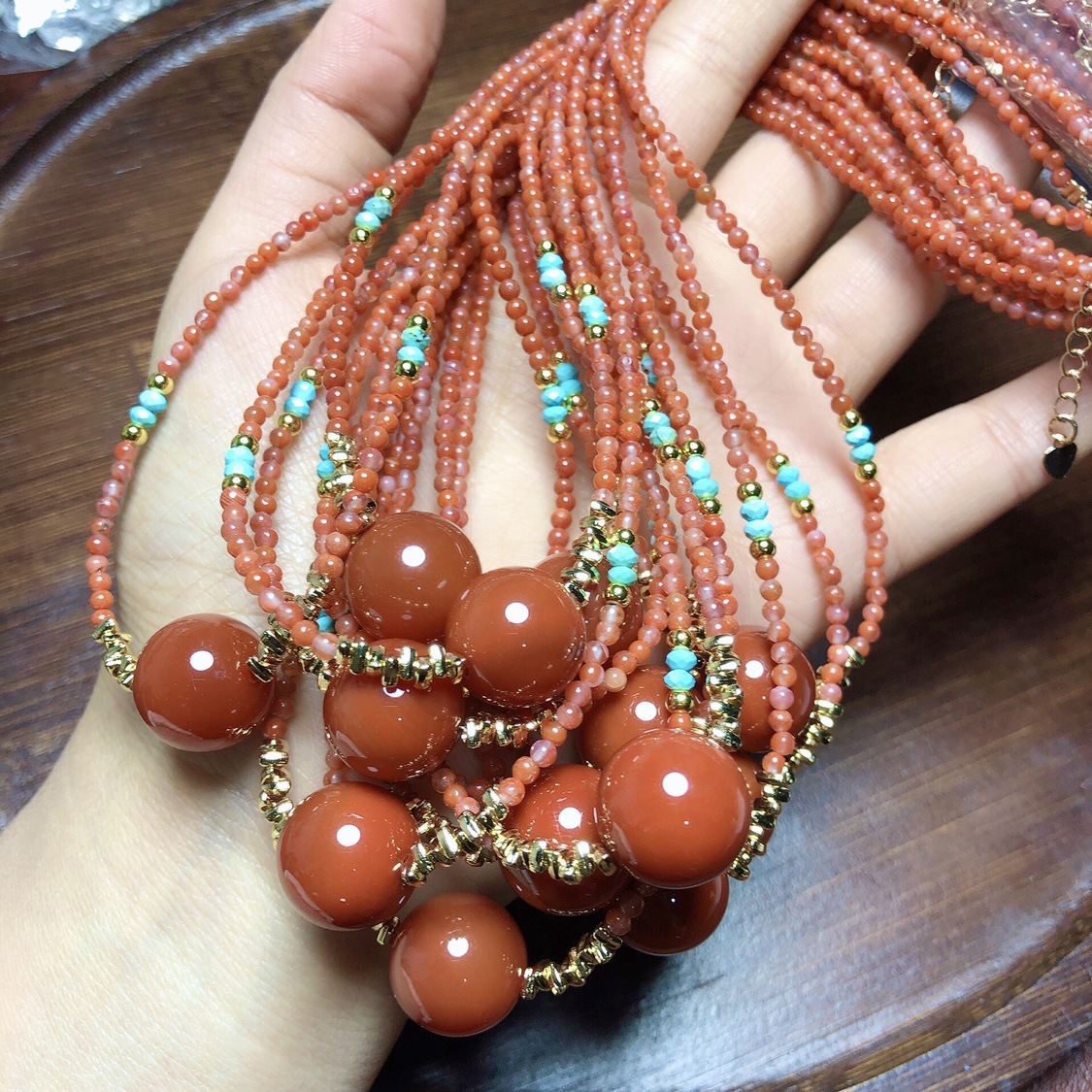 天然冰飘南红锁骨链红玛瑙吊坠设计款-阿里巴巴