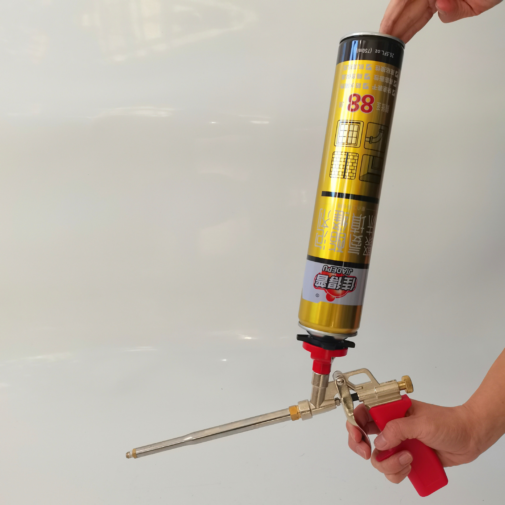 聚氨酯发泡剂填缝剂泡沫胶膨胀填充剂门窗发泡填缝剂枪管式