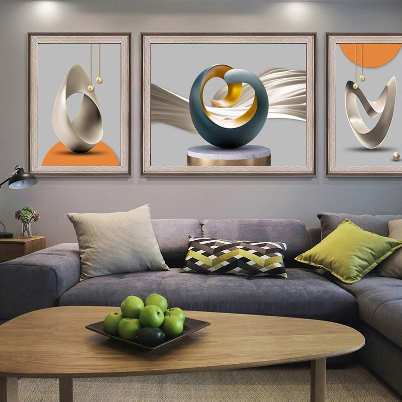 新款满钻 画 餐厅 绣 点钻十字绣客厅 北欧简约三联