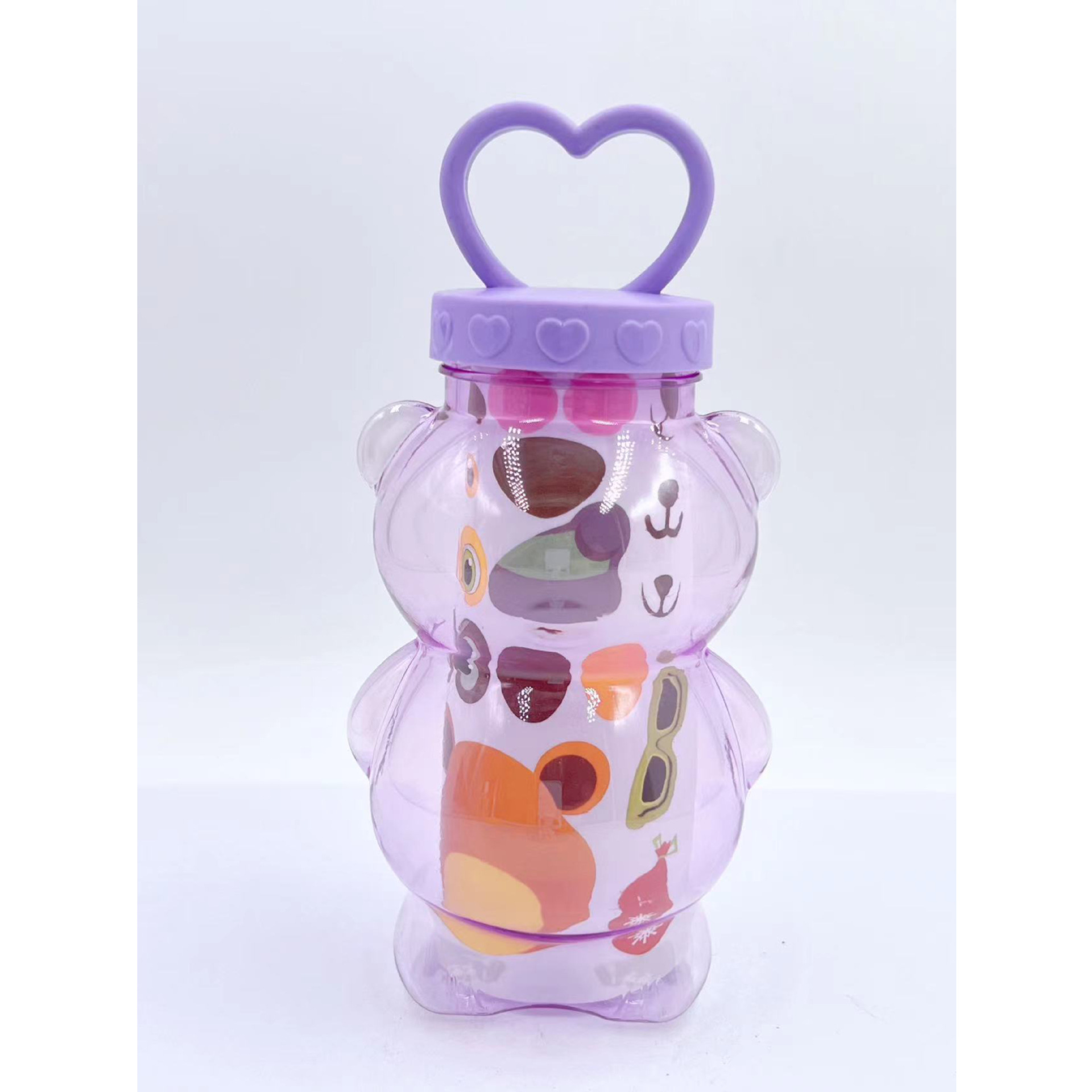 creative children‘s day gift teddy collection cute bear cute cartoon ins good-looking transparent handy cup