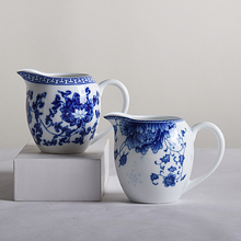 青花瓷陶瓷公道杯茶漏套装茶海分茶器分茶杯功夫茶具单个公平杯