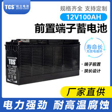 蓄电池12V100AH狭长型前端子电池电信UPS设备FT系列储能铅酸电池