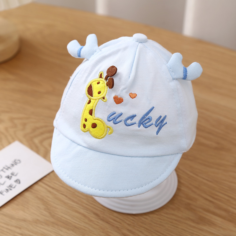 Children's Hat Babies' Peaked Cap Small-Month 0-3-6 Months Cartoon Baby Sunhat Newborn Hat