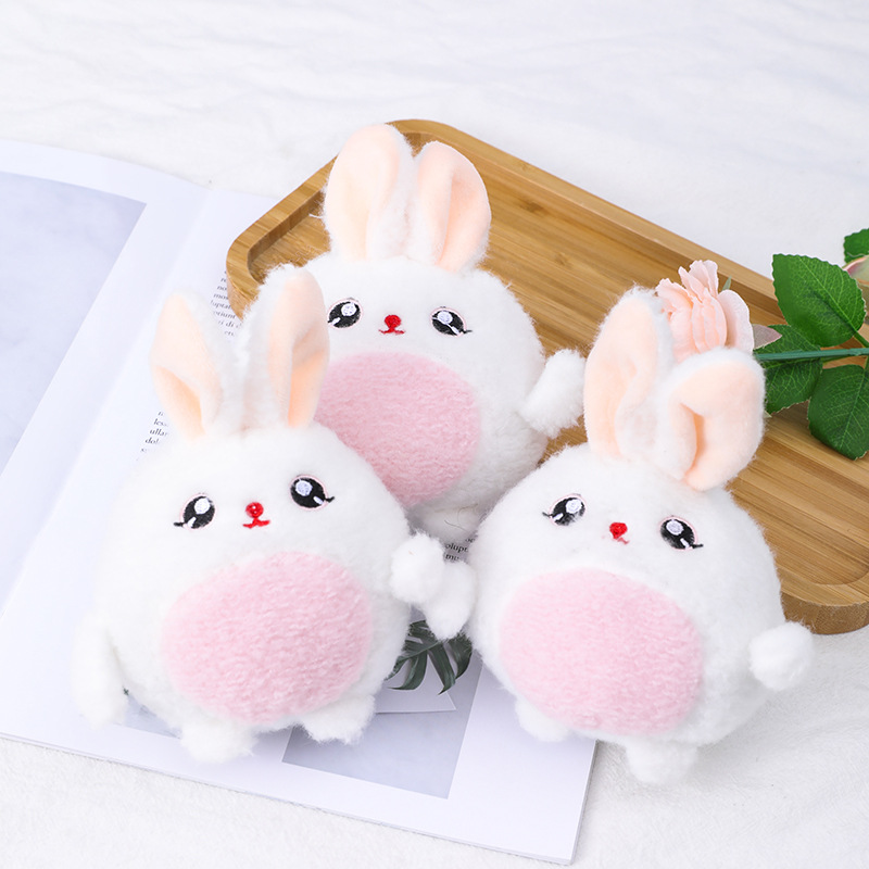 Cartoon Plush Key Chain Handbag Pendant Japanese Cute Animal Plush Toy Short Plush Doll Rabbit Wholesale