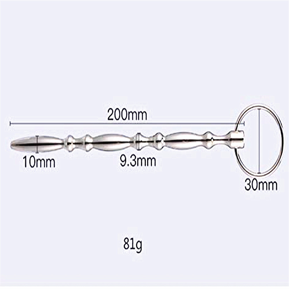 金属马眼棒尿道棒塞堵男用女插不锈钢空心喷头情趣用品阴茎