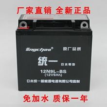 12V9A摩托车干电瓶 豪爵钻豹 银豹 铃木王 太子通用免维护蓄电池