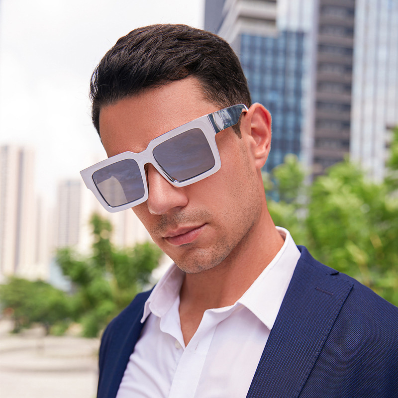2022年新款百万富翁墨镜男潮大方框太阳镜男户外骑行眼镜shades