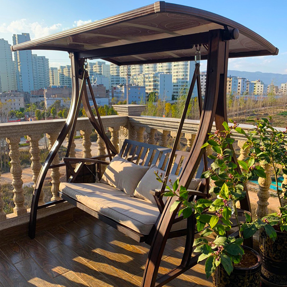 0成交0套户外秋千摇椅家用铁艺荡秋千庭院花园吊椅双三人阳台庭院儿童