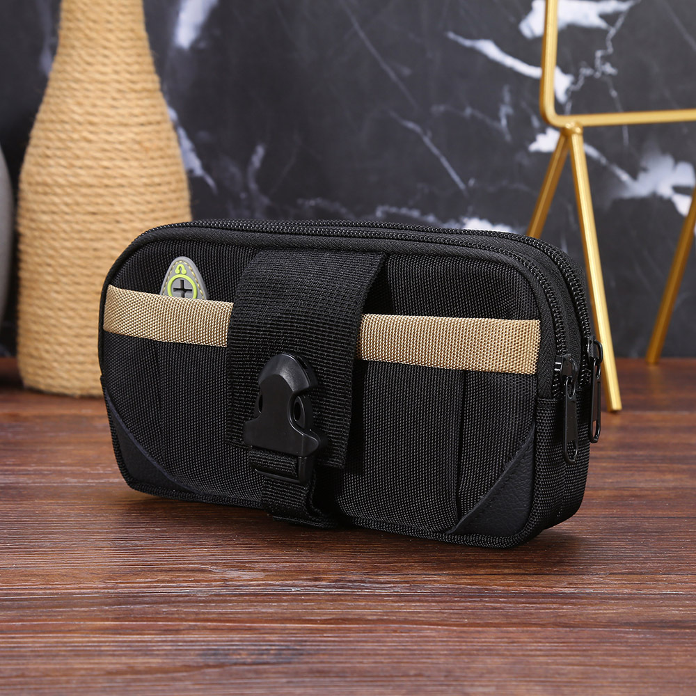 Outdoor Sports Waist Bag Multi-Functional Men's Construction Site Work Portable Belt Bag Middle-Aged and Elderly Wear Belt Vintage Belt Bag