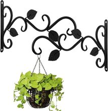 欧式现代壁挂式植物花架支撑架吊篮花篮悬挂花盆架风铃路灯支架