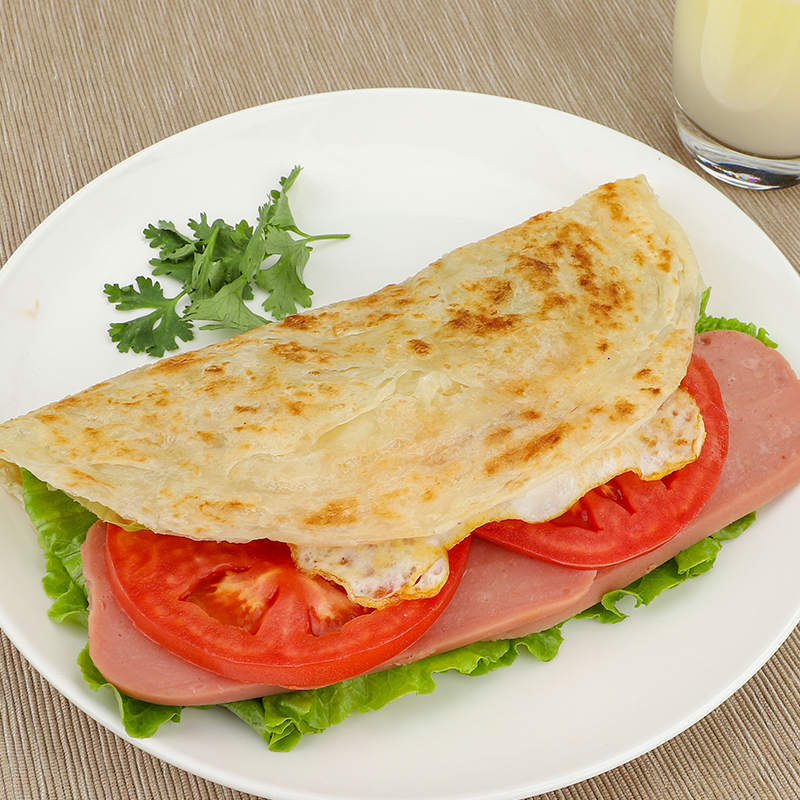 五丰冷食原味手抓饼20片家庭装包邮家用手抓饼皮煎饼速食商用摆摊