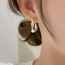 韩国气质网红2021年新款潮女冬季925银针耳钉耳饰法式高级感耳环