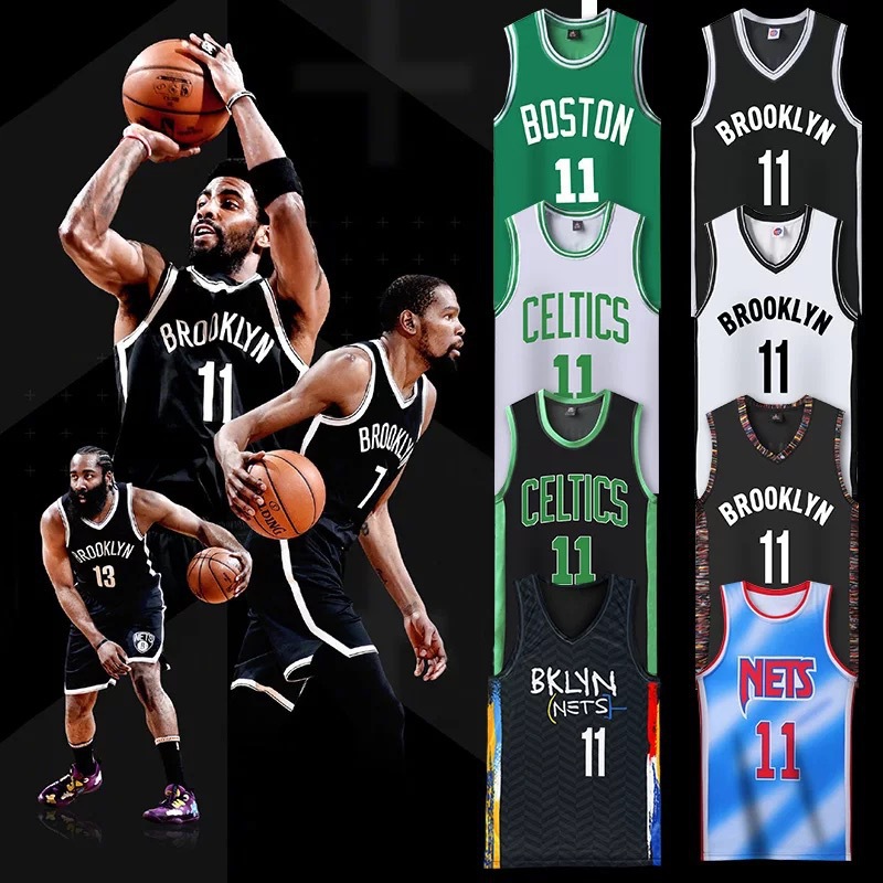 新款欧文11号球衣篮网队城市版篮球服套装杜兰特男女班服训练服