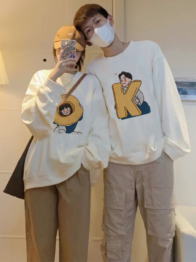 情侣装卫衣2023新款秋款设计感情侣款休闲时尚外套高级感潮牌衣服