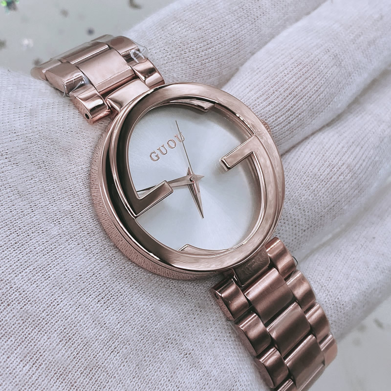 古欧guou钢带手表女简约大方钢带手表潮流复古女士手表 厂家直销