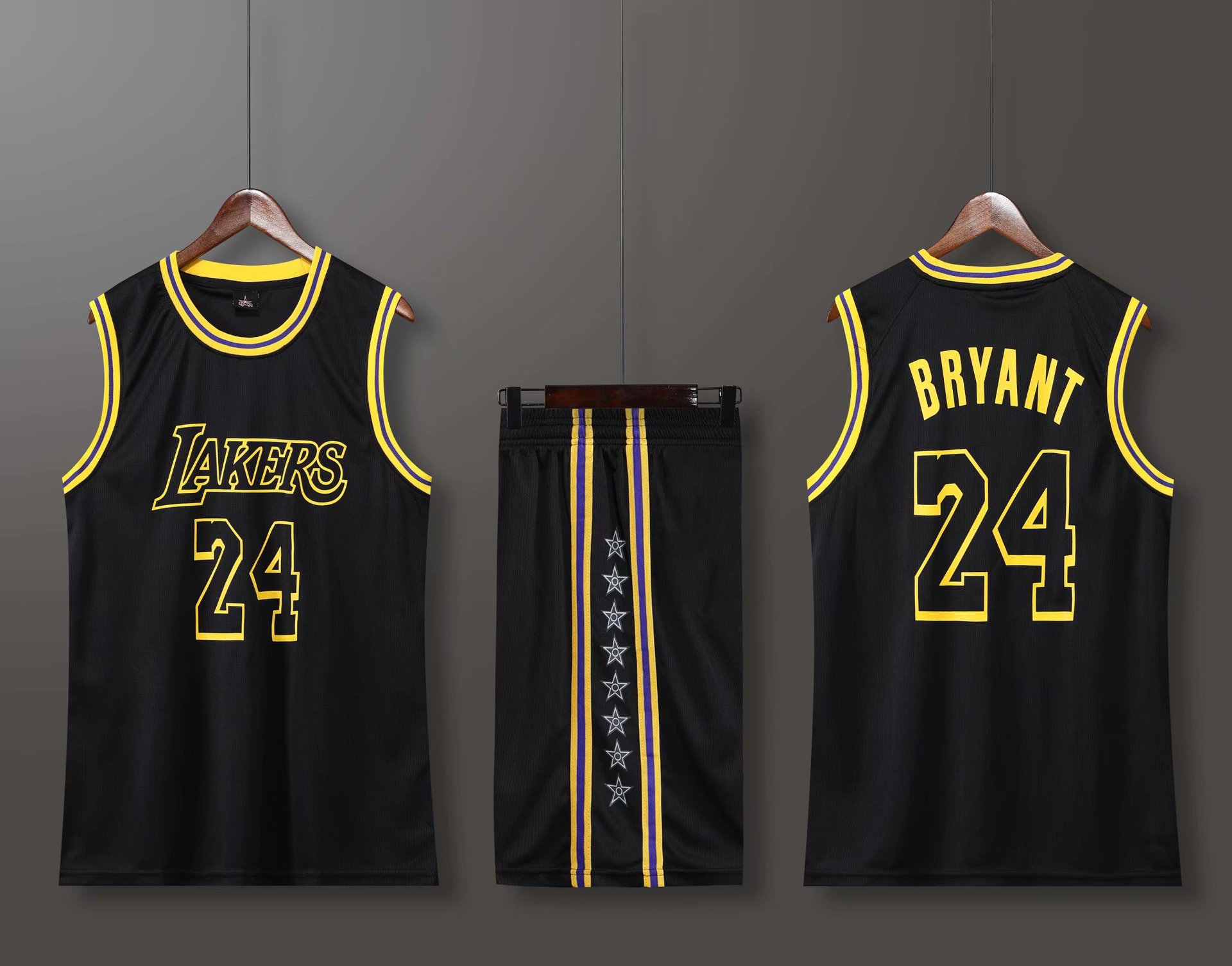 圆领湖人24号科b篮球服套装男队服成人比赛训练球衣l-5xl-阿里巴巴