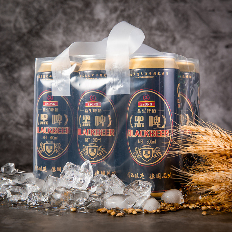 益生纯生态啤酒500ml*6听整箱罐装黄啤酒清仓原浆精酿黑啤小麦王