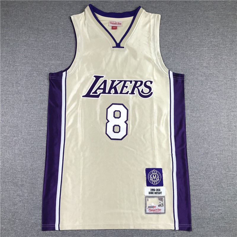 nba2021湖人队科比名人堂球衣8# 24# kobe 金色紫色篮球服批发