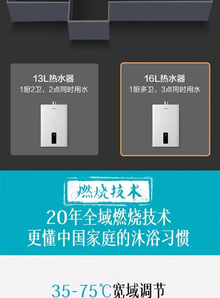 热水器燃气类型天然气是否防冻是是否恒温是控制方式机械式净重13