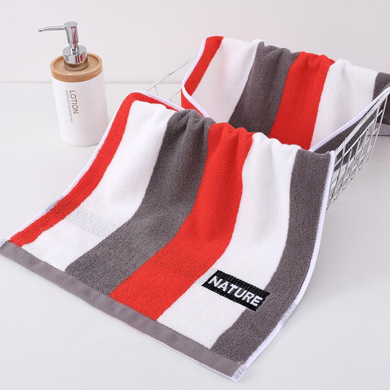 Factory 40*90 Bath Towel Big Three Fitness Exercise Big Towel Soft Absorbent Dark Lengthened Bath Towel