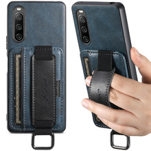 适用SONY索尼Xperia10V腕带插卡手机壳10五代全包支架保护皮套款