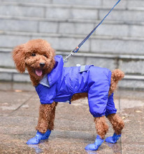 宠物鞋子四只装糖果系狗雨鞋泰迪跨境鞋小型犬防滑鞋狗鞋硅胶雨靴