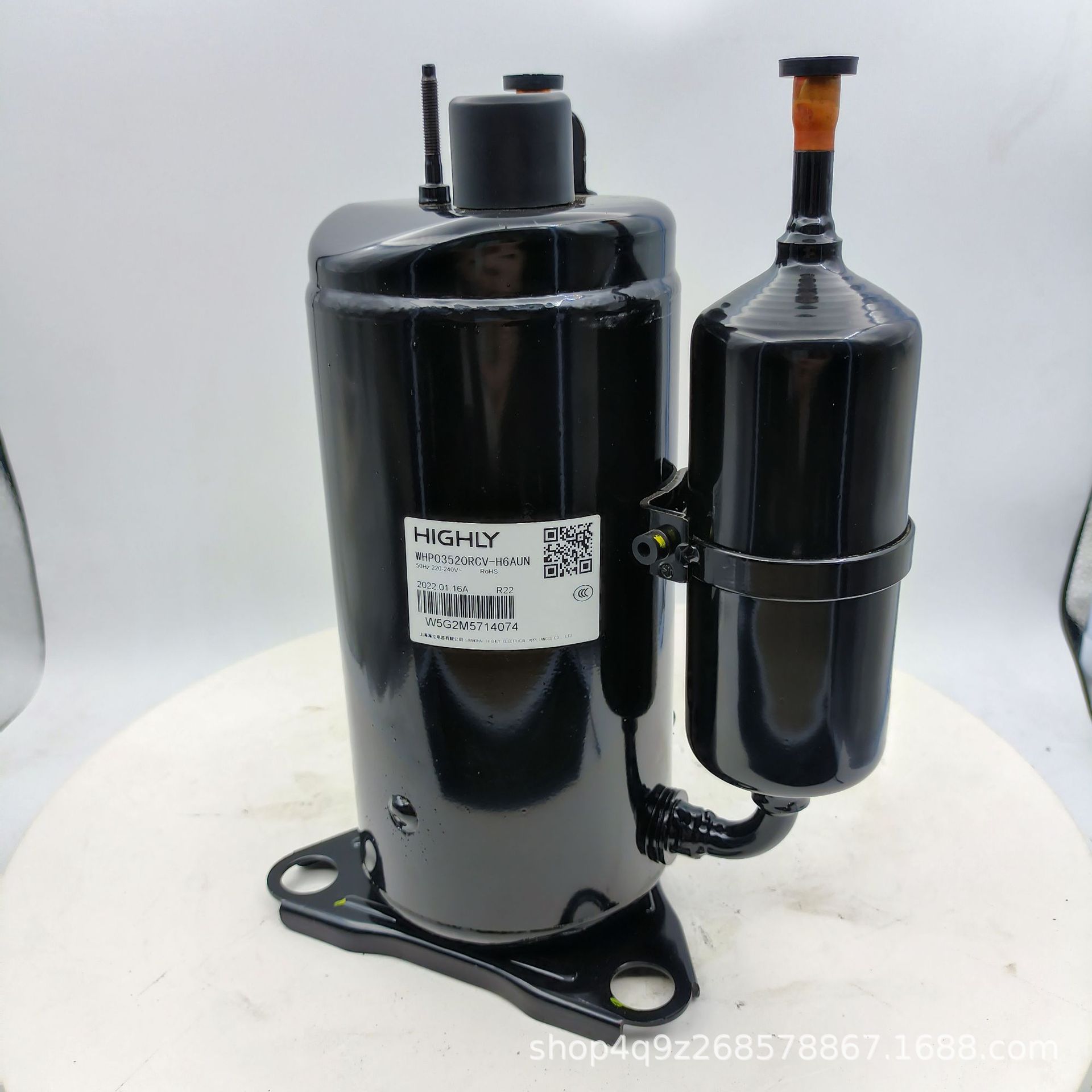 全新原装海立定频1匹转子式whp03520rcv-h6aun制冷空调压缩机 r22