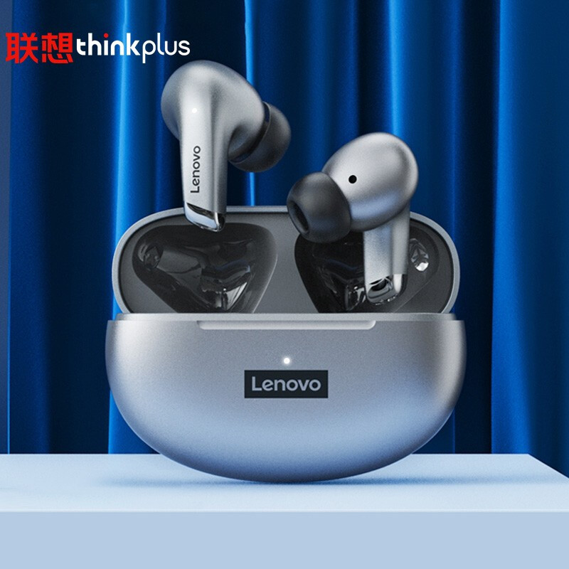 联想(lenovo) lp5白色 无线蓝牙耳机入耳式耳机运动耳机 降噪耳机