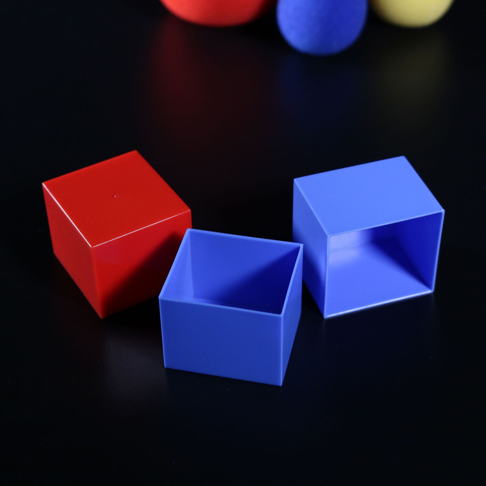 潘多拉魔盒三球套盒魔术近景空间魔盒空盒海绵球神秘盒子魔术道具