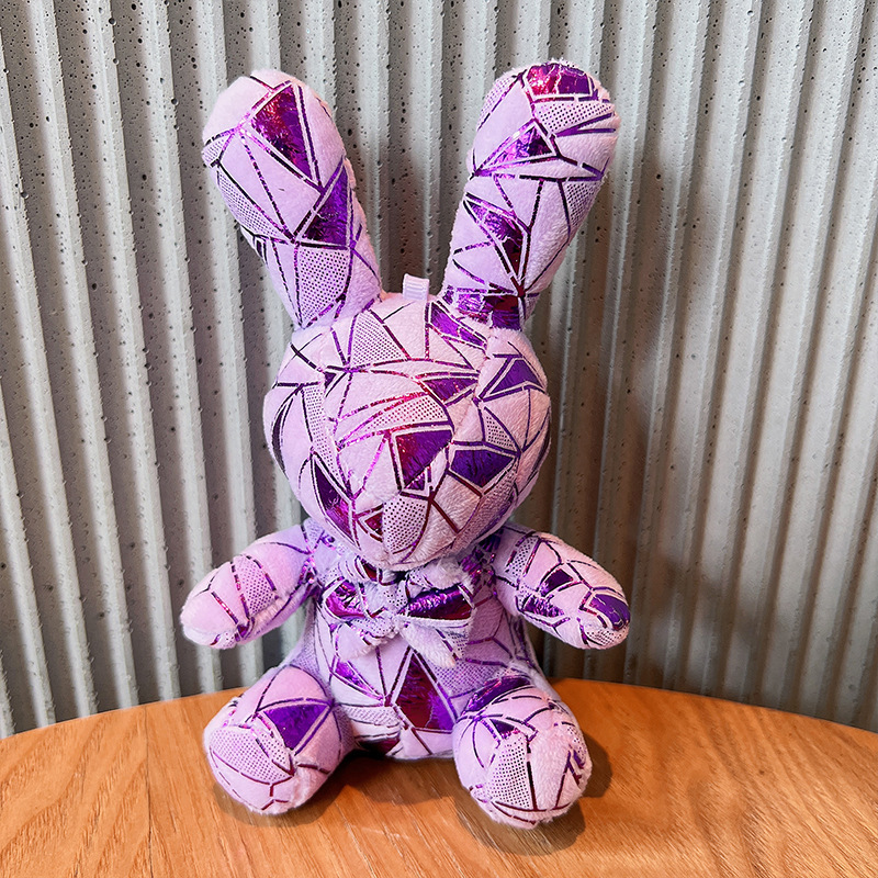 新款炫彩毛绒小兔子玩偶大号暴力兔抓机娃娃公仔玩具儿童生日礼物