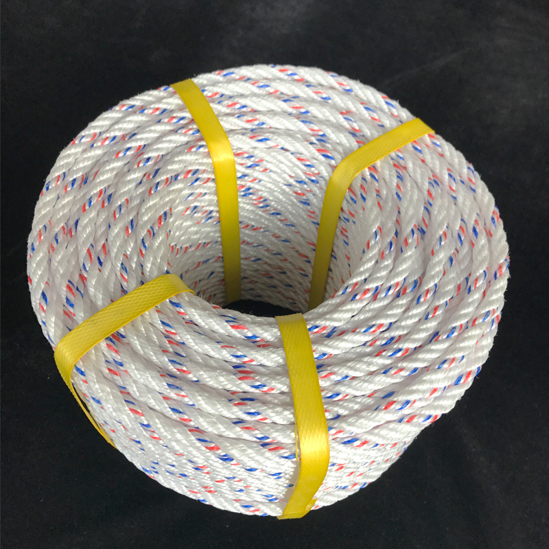 农业海水养殖扁丝绳货船捆绑绳pp全新颗粒料绳pp绳子工厂船舶用绳