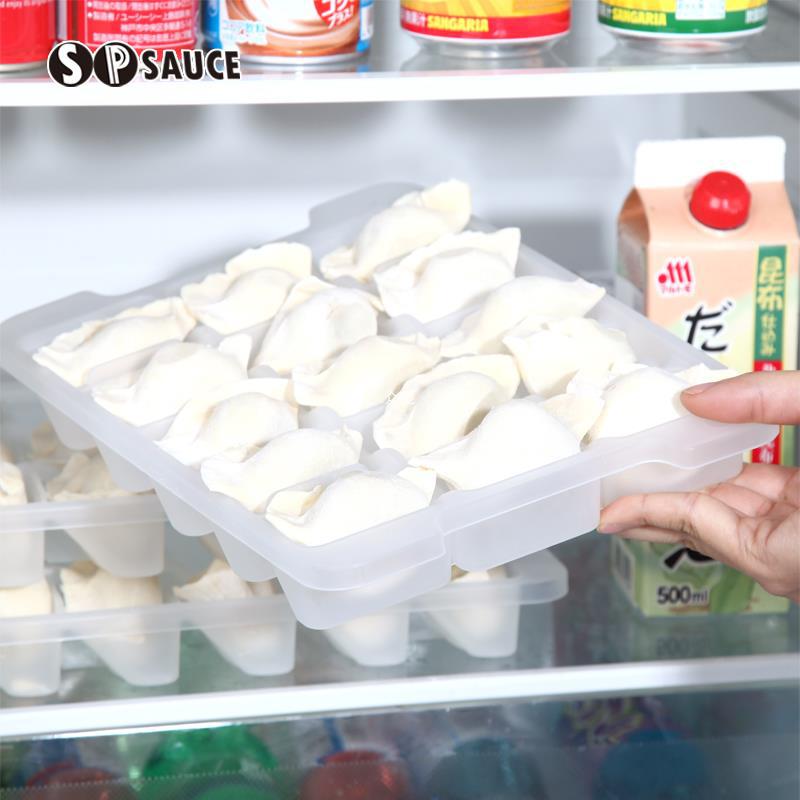 冰箱速冻饺子盒专用食品级保鲜盒家用分格水饺托盘馄饨饺子收纳盒
