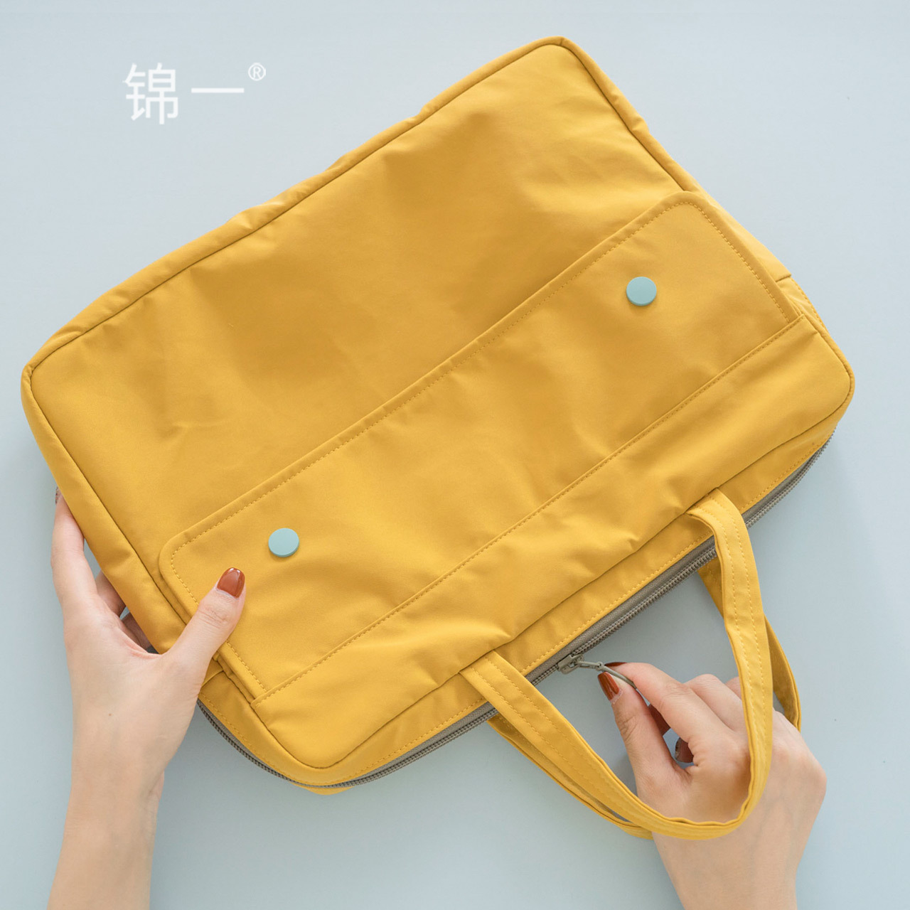 双暗扣手拎文件包 a4文件袋学生手提学习办公资料包多层小学生补