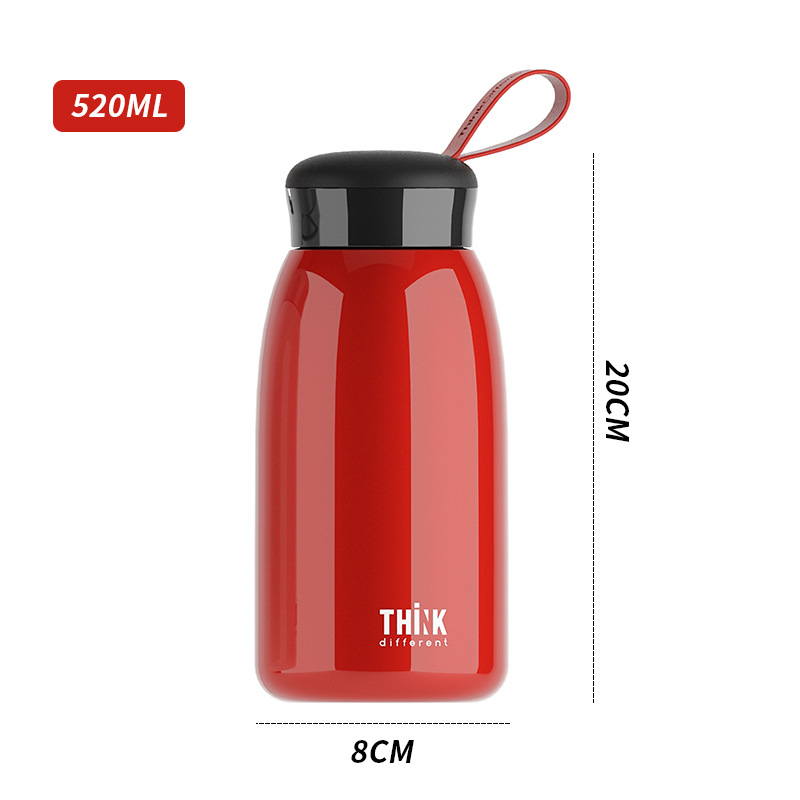 Aikesi Rice Vacuum Cup Couple Vacuum Stainless Steel Portable Thermos Bottle Creative Student Male and Female Water Cup