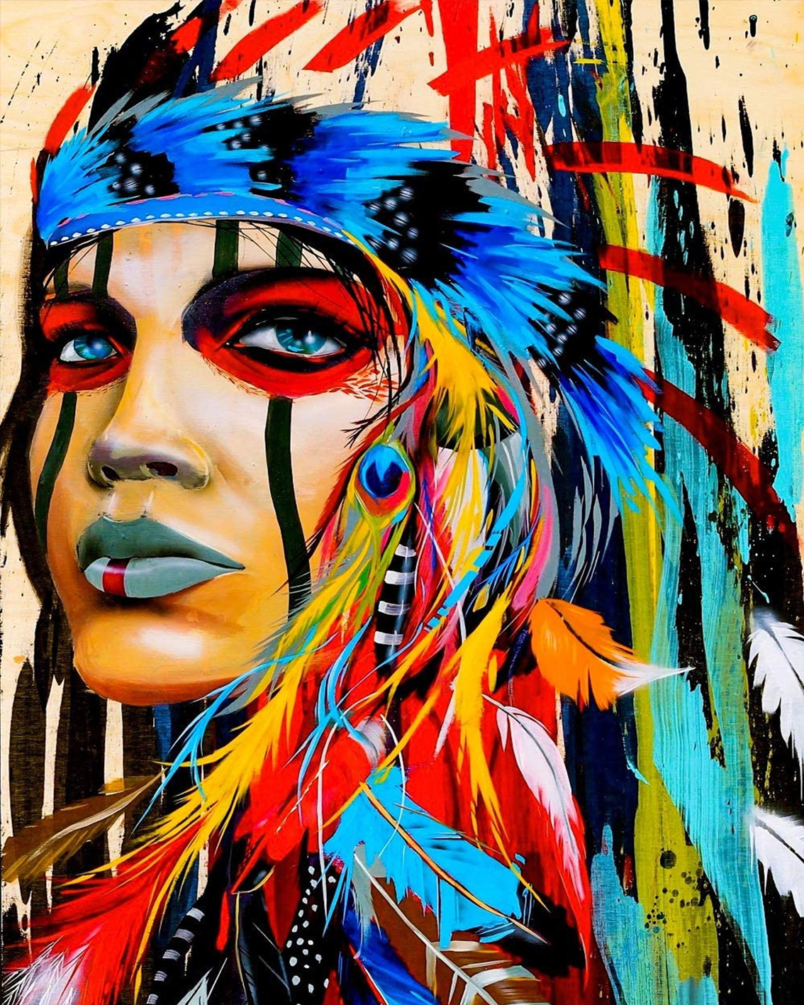 印第安人装饰画