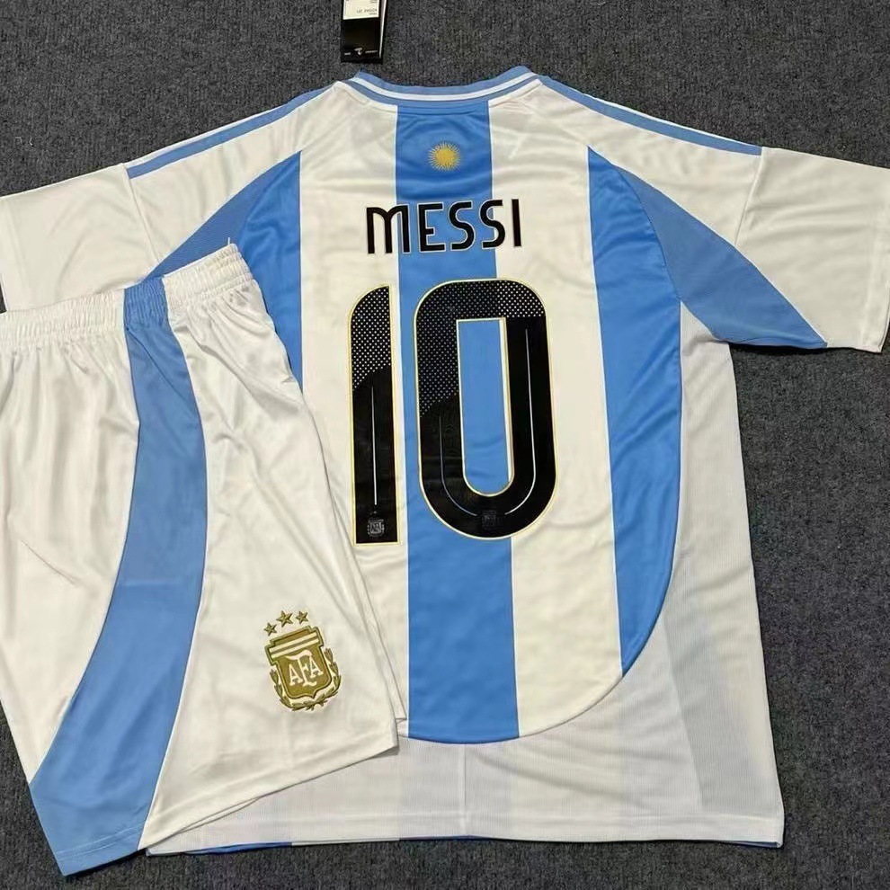24-25 阿根廷主10号主场套装上衣成人儿童足球服-阿里巴巴