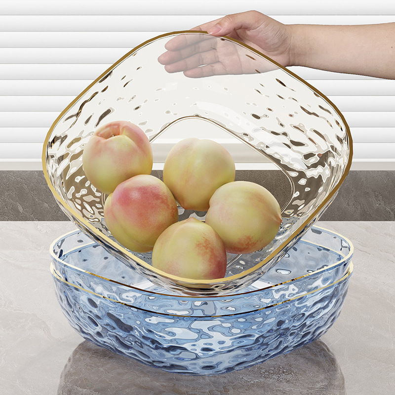 Fruit Plate Candy Plate Plate Plastic Fruit Plate Dried Fruit Tray Dried Fruit Box Plate Fruit Plate Good-looking High-End