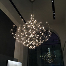 萤火虫吊灯别墅大厅现代大气轻奢创意满天星蒲公英餐厅灯客厅吊灯
