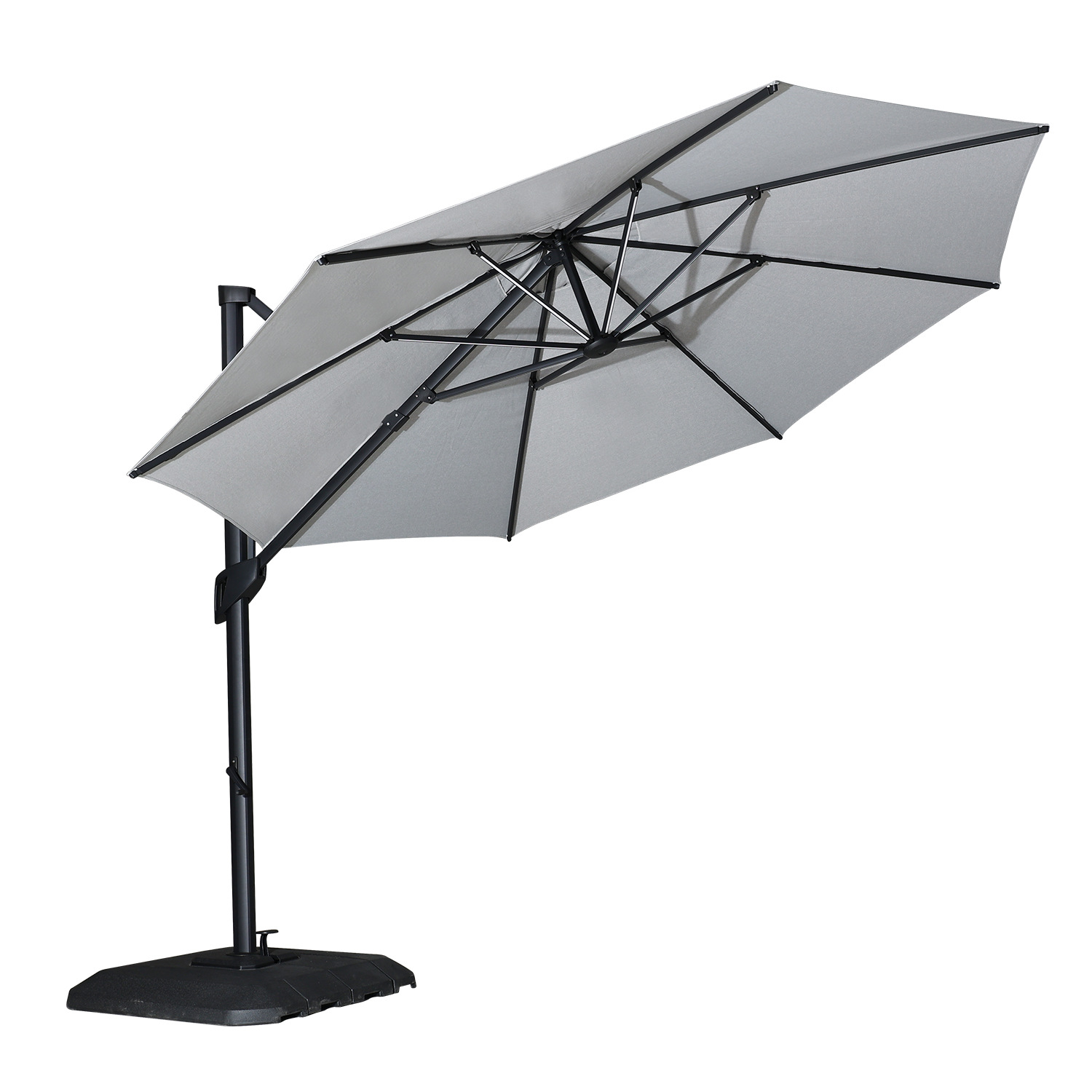 户外多功能led遮阳伞户外多功能全天候防水uv50 led户外伞防耐用