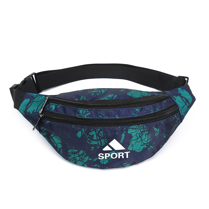Casual Sports Men Waist Bag Outdoor Running Mobile Phone Coin Purse Belt Bag Semicircle Camouflage Multifunction Coin Purse Wholesale