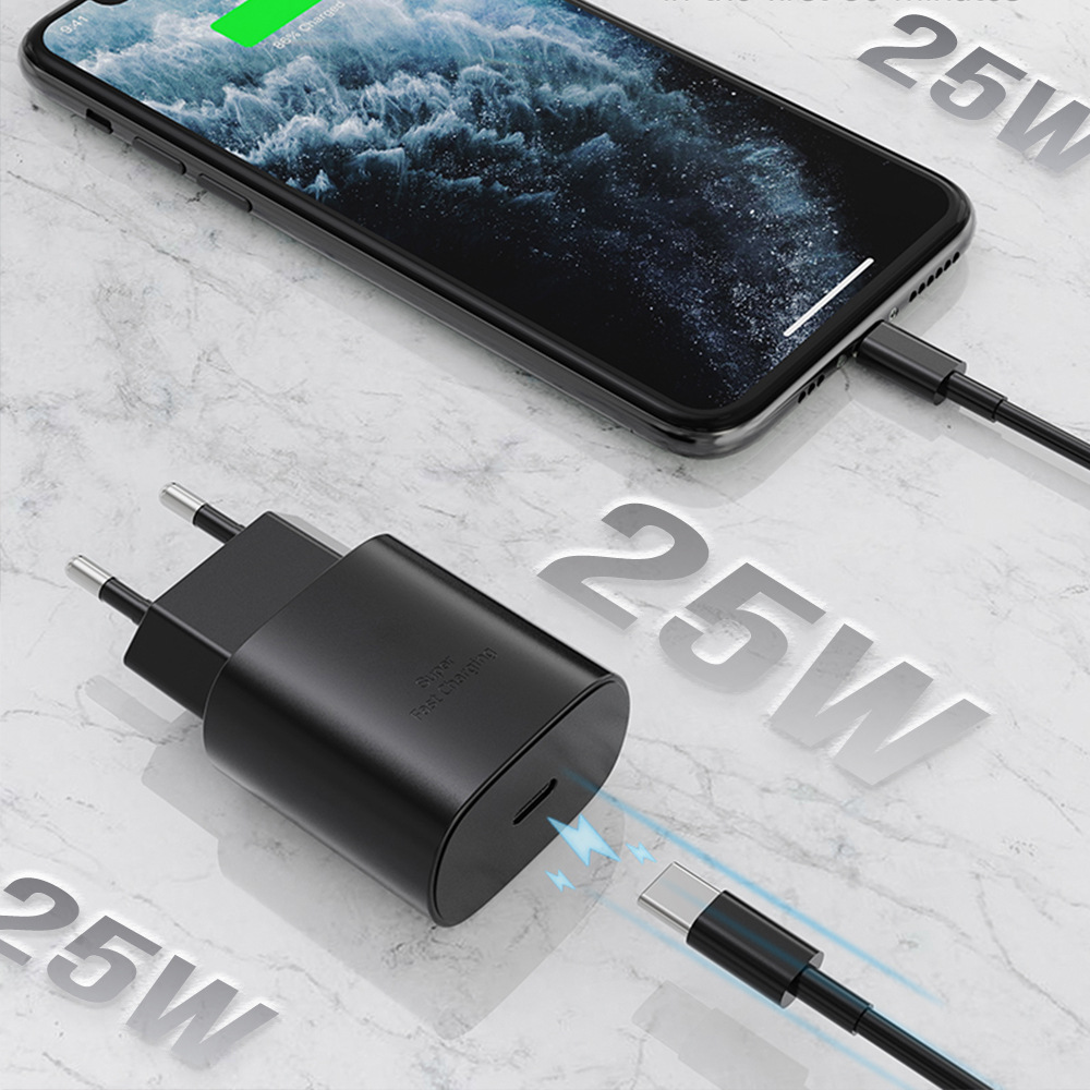 Pd25w Charger for Samsung Xiaomi Huawei Phone Fast Charge Charging Plug European Standard American Standard Pd25w Charging Plug