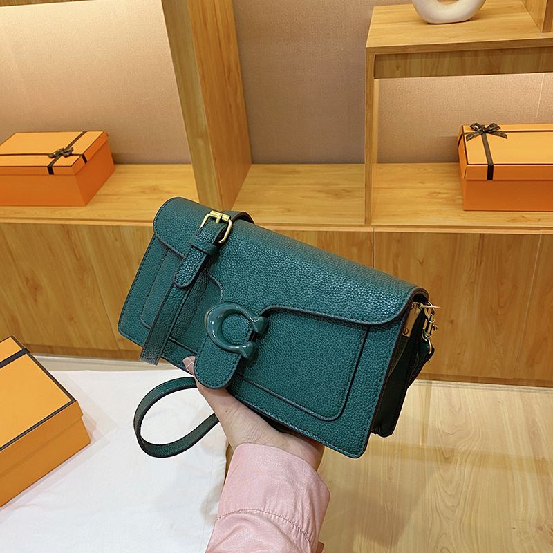 Factory Wholesale Bag Textured Women's Bag 2023 New Summer Fashion Small Square Bag Simple Messenger Bag Cross-Border Bags Fashion