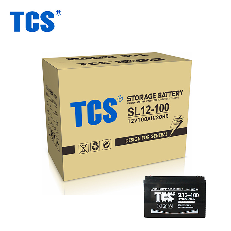 Tcs SL12-100 12V 100ah Agm Partition Paper Energy Storage Valve-Regulated Lead-Acid Battery
