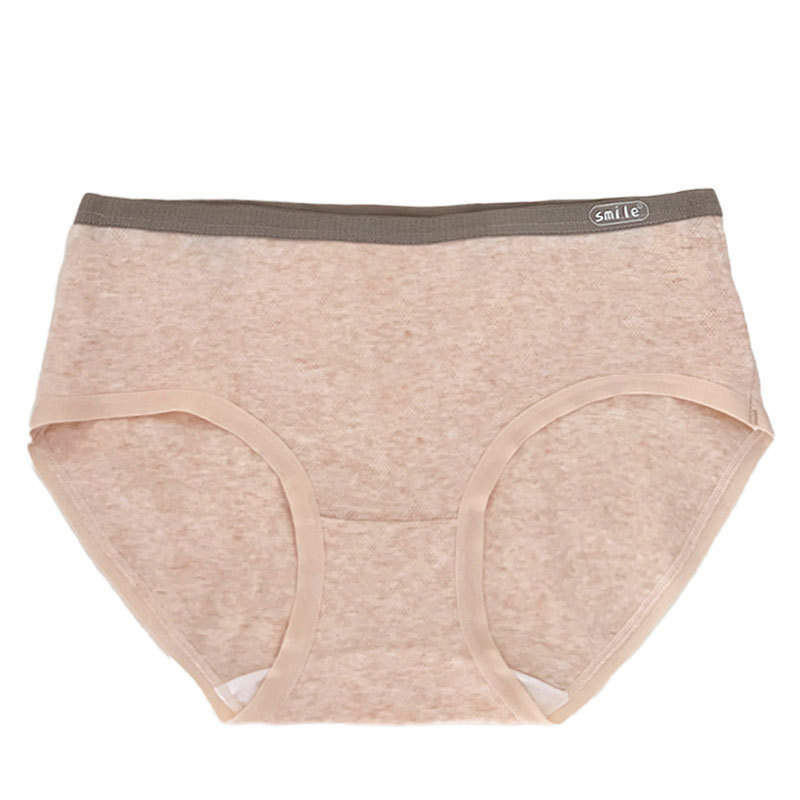 Class A Baby Cotton Cotton Underwear Girl 7A Anti-Cotton Crotch Traceless Ventilation Mid-Waist Comfortable Women's Briefs